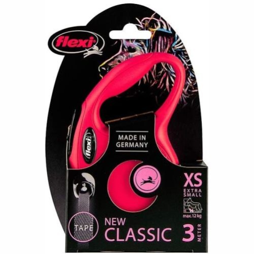 Flexi Classic XS 3 M Retractable Leash Red