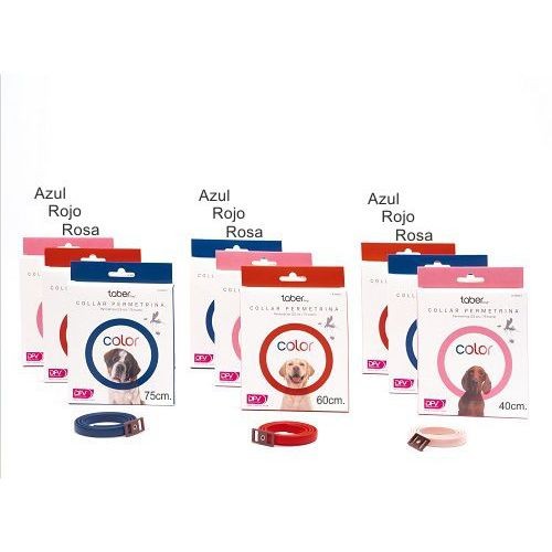 Collar Antiparasitario Permetrina 60cm Rojo