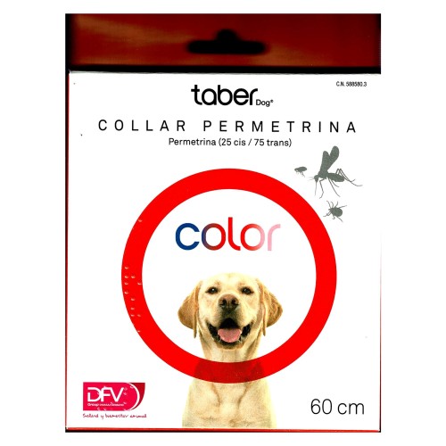 Collar Antiparasitario Permetrina 60cm Rojo