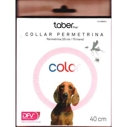 Collar Antiparasitario Permetrina 60cm Rojo