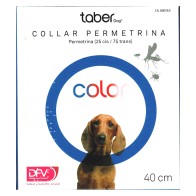 Taberdog Collar Permetrina 60cm.azul