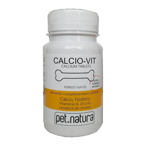 Calcio Vit para Perros y Gatos 60comp. Petnatura