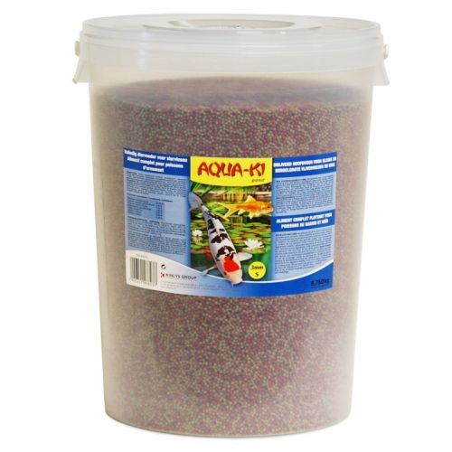 Aqua-ki Azul 3mm Alimento para Peces de Estanque 25 Lts./ 8,750 Kg.