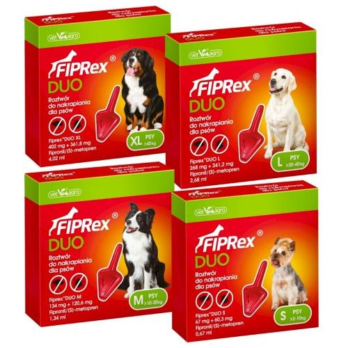 Fiprex Duo Pipettes 10-20 Kg Dogs Treatment