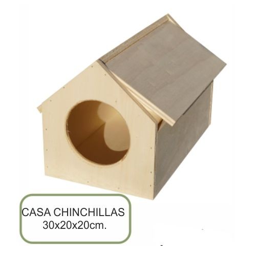 Casa Para Chinchillas 30x20x20 cm
