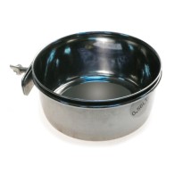 Comedero de Acero Inoxidable 8 cm con Tornillo