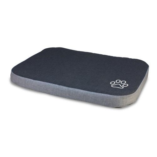 Black and Gray Mattress with Paw Print 90cm