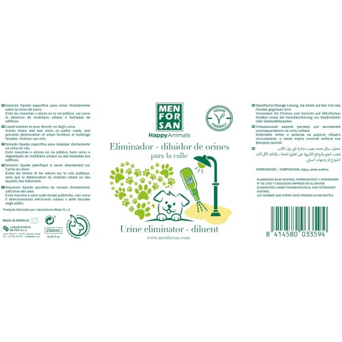 Urine Dilution Solution 250ml Menforsan