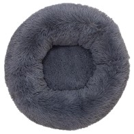 Cama Redonda Suave Gris Oscuro 70cm.