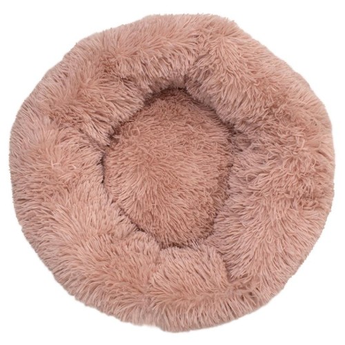 Soft Round Bed for Pets Pink 70cm