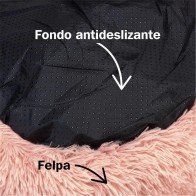Soft Round Bed for Pets Pink 70cm
