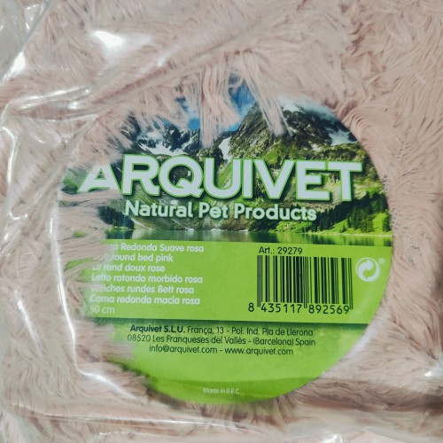Soft Round Bed for Pets Pink 70cm