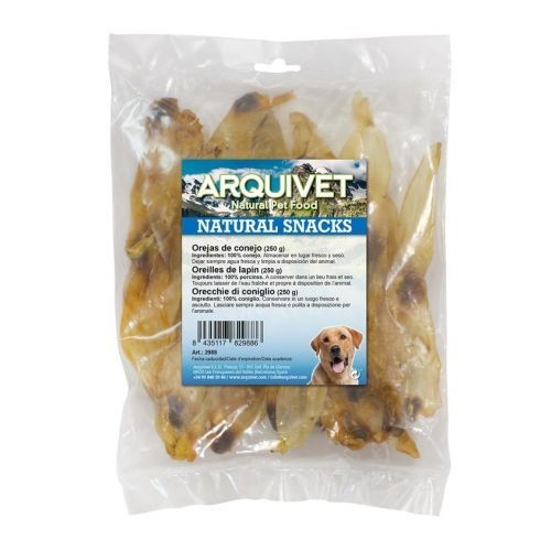 Dried Rabbit Ears 250 Gr Dog Treat