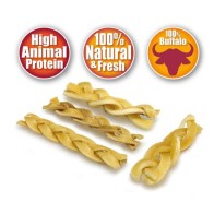 Trenzado de Piel de Búfalo - 100 Gr. | Premios Saludables para Perros