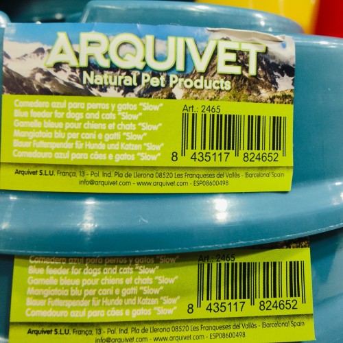 Comedero Slow Feeder Azul para Perros Gatos