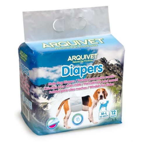 Pañales para Macho T/M 12 Uds