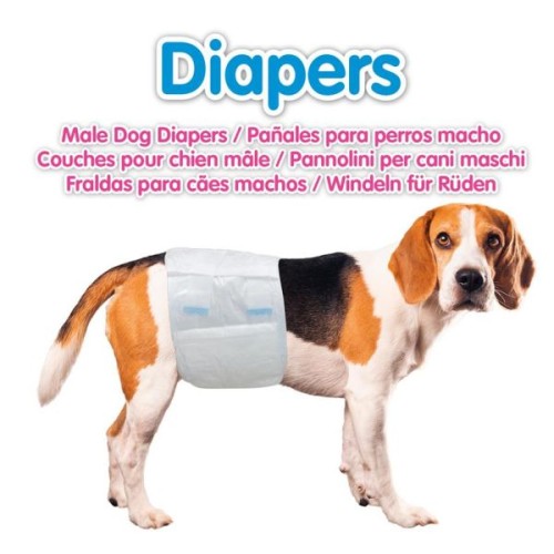 Pañales para Macho T/M 12 Uds