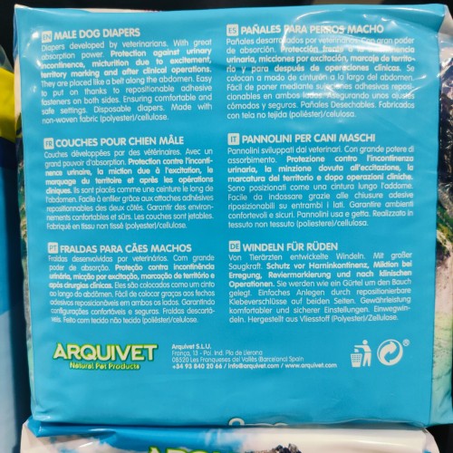 Pañales para Macho T/M 12 Uds