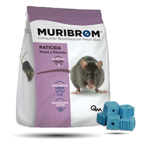 Raticida Muribrom Bloque 200g Efectivo Acción Rápida