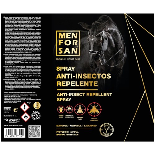 Menforsan Spray Antiinsectos Natural para Caballos 500ml