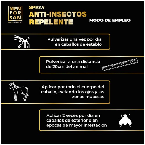 Menforsan Spray Antiinsectos Natural para Caballos 500ml