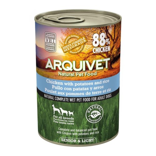 Lata Senior & Light Pollo 400g Comida Natural para Mascotas