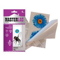 Masterlac Adhesivo Insecticida Ventanas 4 Uds para Control Eficaz de Plagas en Casa
