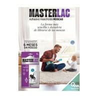 Masterlac Adhesivo Insecticida Ventanas 4 Uds para Control Eficaz de Plagas en Casa