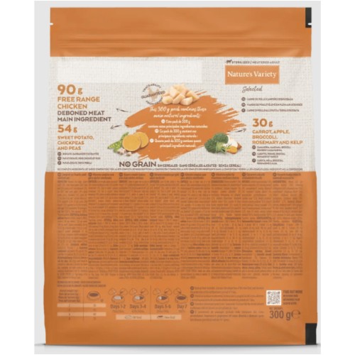 Natures Variety Gato Sin Granos Esterilizado Pollo 3 Kg