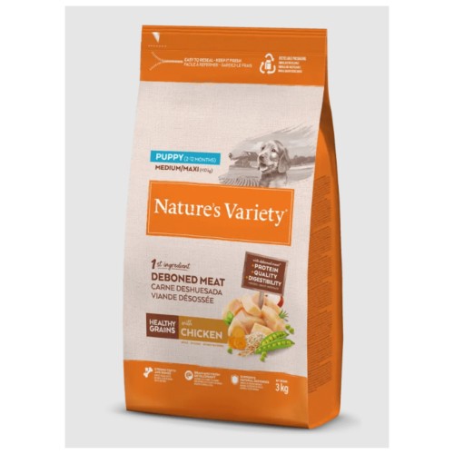 Natures Variety Healthy Grain Puppy Medium Chicken 3kg