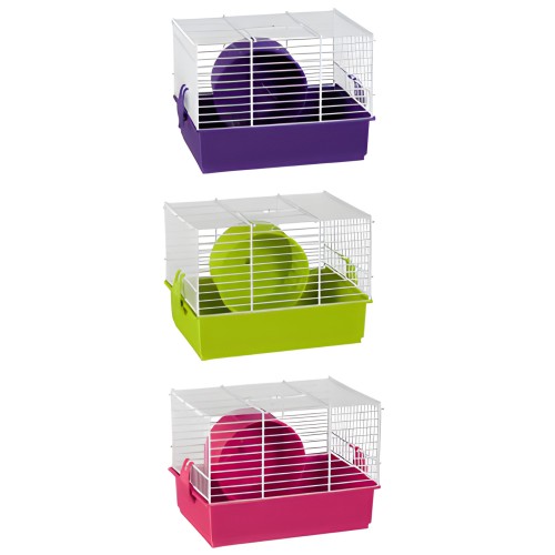 Jaula Hamster 910 V.colores - Segura y Colorida
