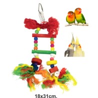 Multicolor Bird Ladder 18 x 31 cm