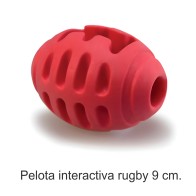 Pelota Interactiva Snacks Rugby 9 cm - Juguete Divertido y Atractivo para Perros