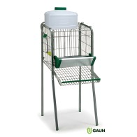 Family Chicken Coop with Metal Feeder
