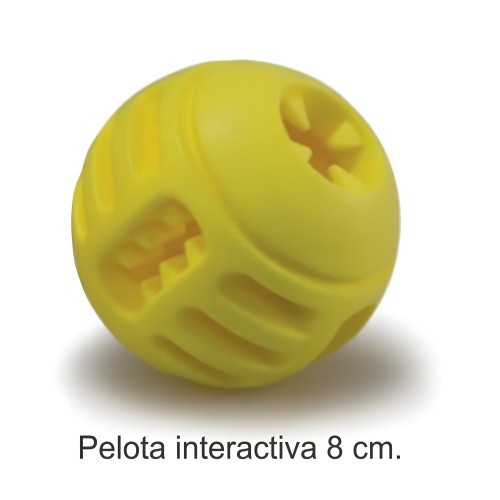 Pelota Interactiva Snacks 8cm - Arquivet