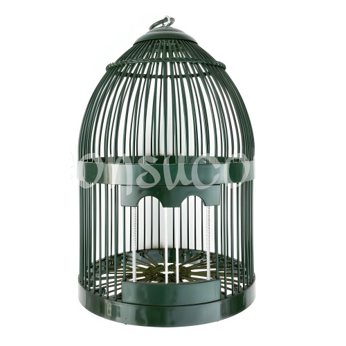 Zinc-Coated Partridge Cage with Rope