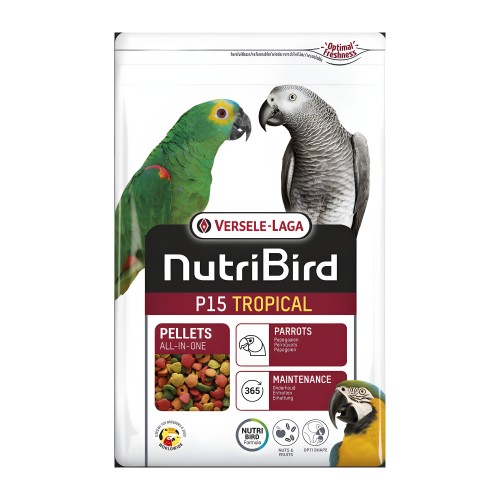 VerseleLaga NutriBird P15 Tropical 10 Kg - Comida Completa para Papagayos