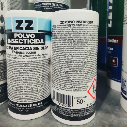 Polvo Reforzado ZZ 50g - Solución de Control de Insectos