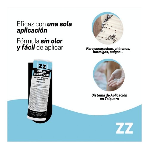 ZZ Polvo Reforzado - Insecticida Efectivo para Control de Plagas en Hogares