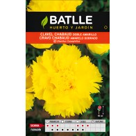 Semillas de Clavel Chabaud Doble Amarillo de Batlle