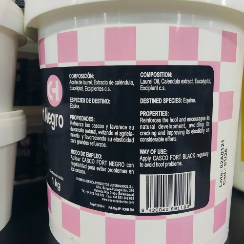 Casco Fort Negro y Verde 1 Kg - Fortalece los Cascos