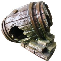 Wooden Barrel Aquarium Decoration