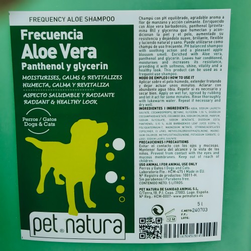 Champú Aloe Vera 5L - Pet Natura