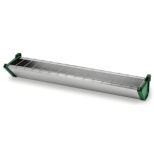 Canal Comedero Metálico para 12 Aves - Diseño Seguro