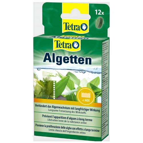 Tetra Algetten 12 Tabletas para Control de Algas