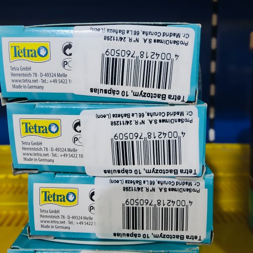 Tetra Bactozym 10 Cápsulas - Bioactividad para Acuarios
