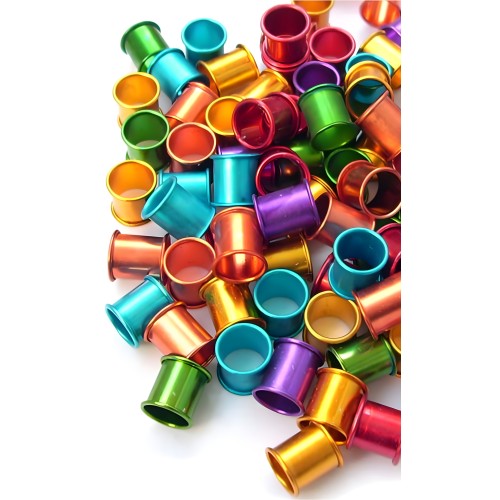 Anilla de Aluminio para Palomas 8mm - 10 Unidades para Identificación Fácil