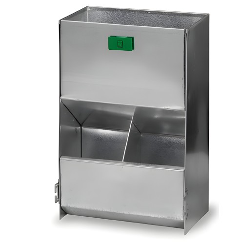 Rabbit Feeder 2 Holes Straight Without Lid