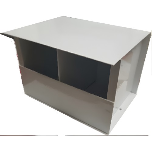 White Pigeon Feeder with 2 Compartments
