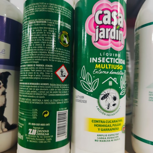 Insecticida Casa Jardín 500ml - Control de Plagas